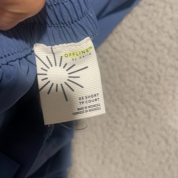 Aerie OFFLINE BY AERIE NYLON CARGO PANT size XS Short color blue - Picture 8 of 10